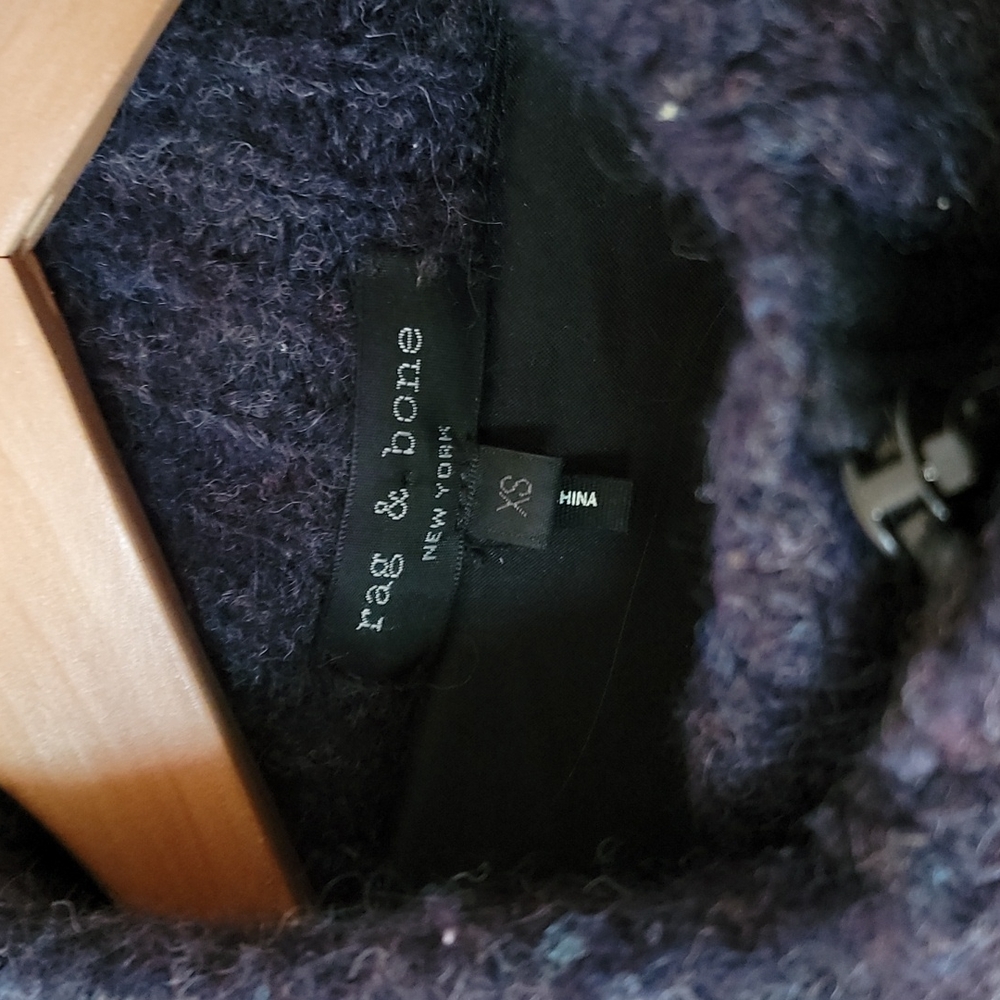 RAG & BONE Wool/Angora/ Polymide/Acrylic/Viscose Sweater Coat Oversized Men's XS - Picture 6 of 13